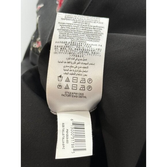 BCBG Maxazria Faux Leather Hadley Tunic Embroidered Long Black Boho Goth Size S - Picture 13 of 14